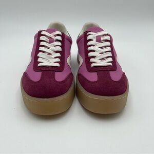 Steve Madden Women-SZ 8.5-Reformer Pink Multi Color Leather & PU Upper Sneaker